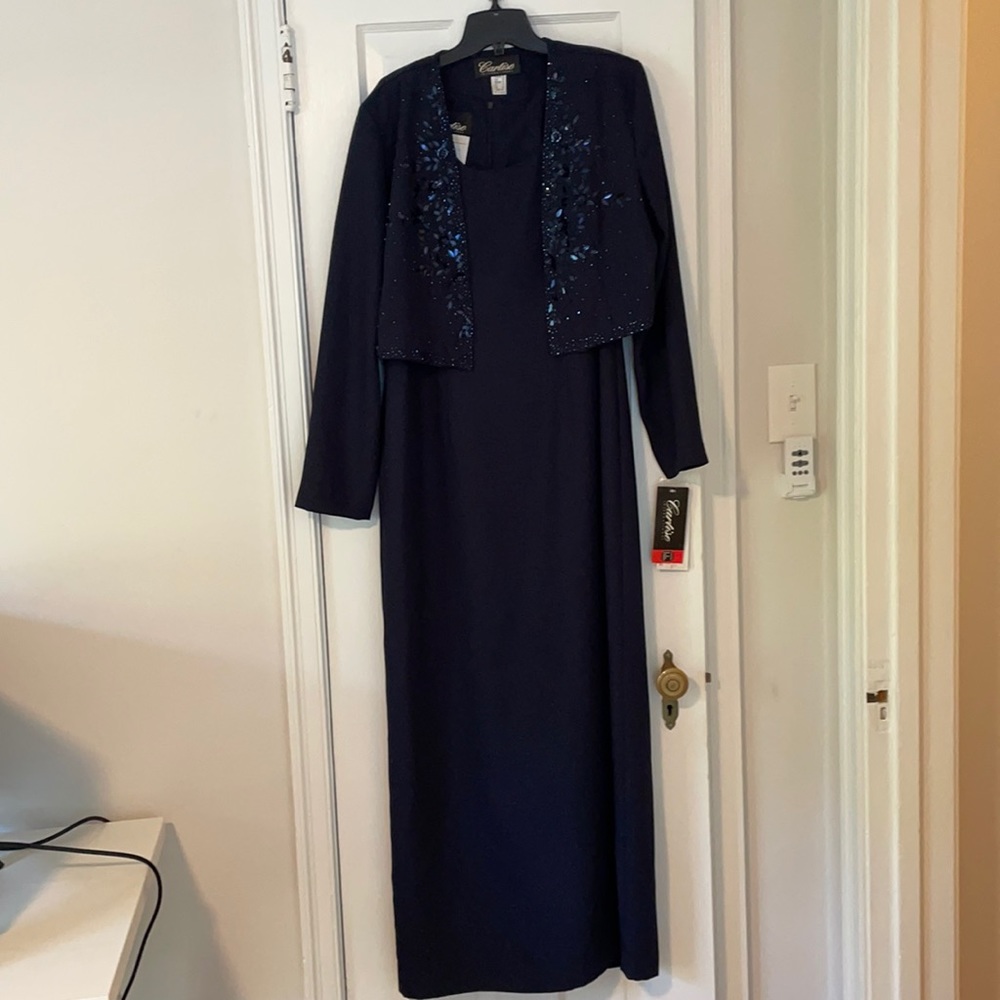 Cartise Navy Formal Dress Set 10